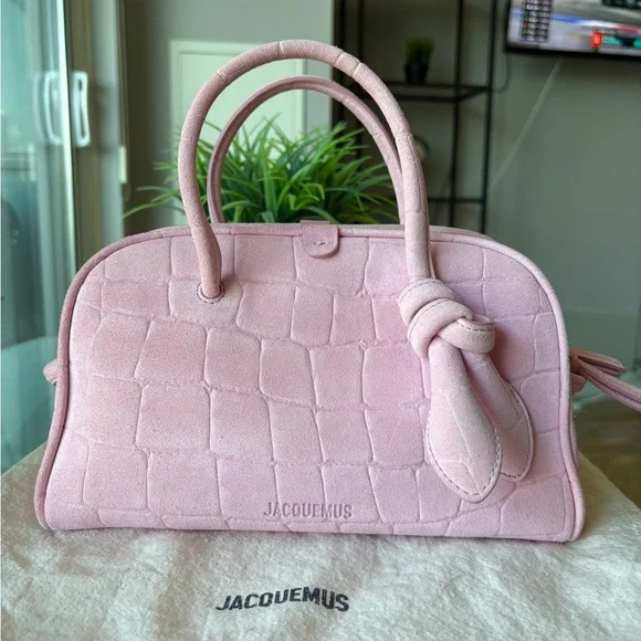 Jacquemus Turismo Small - Pink Suede - Picture 1 of 14